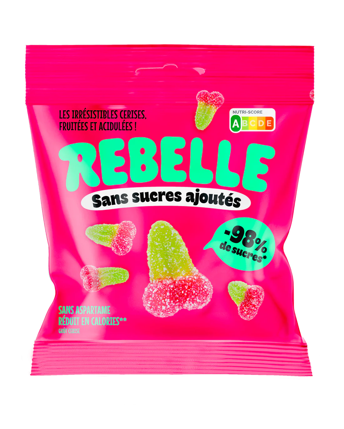 Rebelle Bonbons Cerises Acidulées 50 Gr